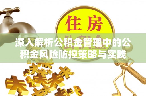 尚义深入解析公积金管理中的公积金风险防控策略与实践