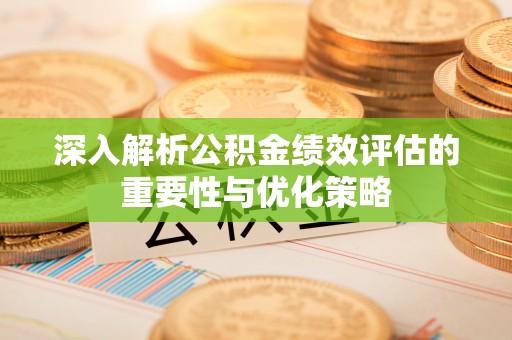 尚义深入解析公积金绩效评估的重要性与优化策略