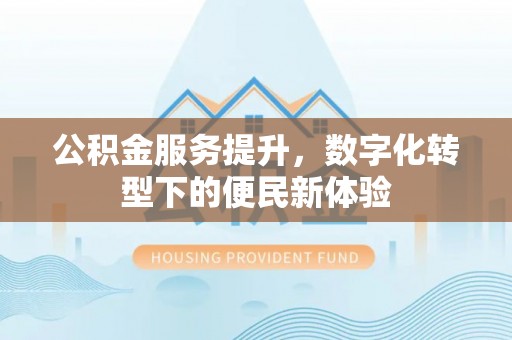 尚义公积金服务提升，数字化转型下的便民新体验