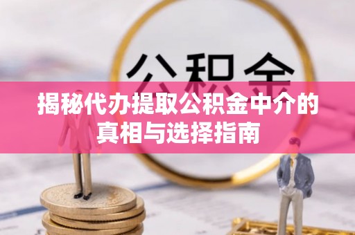 尚义揭秘代办提取公积金中介的真相与选择指南